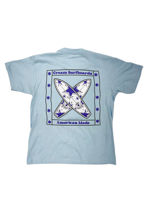 Youth Star Baby Tee Light Blue