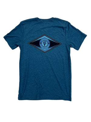 Slick Tri Tee Dark Blue