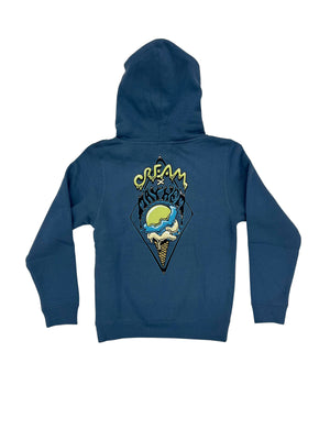 Youth Cream Mayhem Hood Slate Blue
