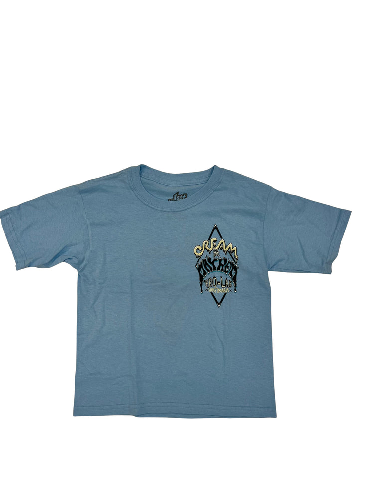 Youth Cream Mayhem Tee Light Blue