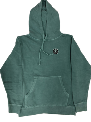 Cream Patch Hoodie Green